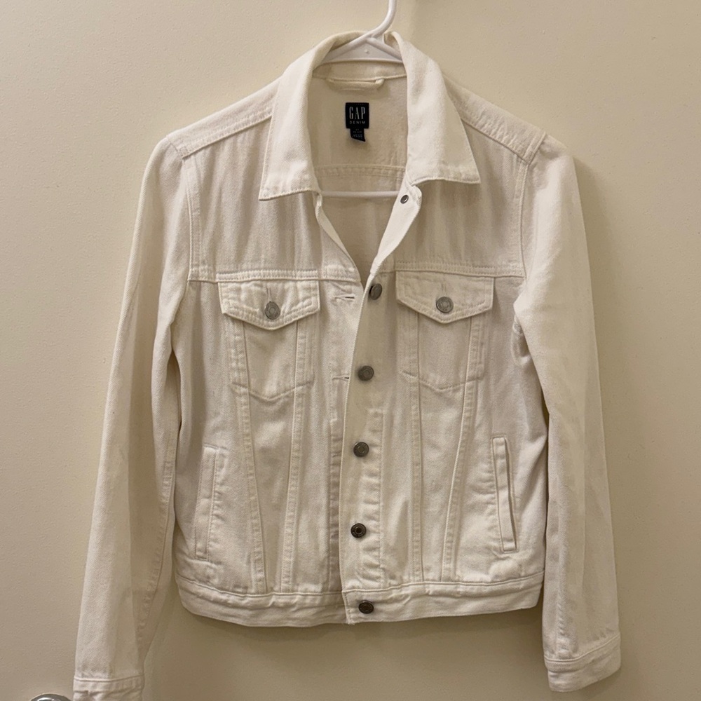 GAP Cream Jean Jacket